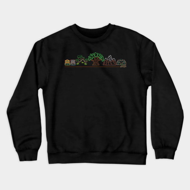 Animal Kingdom Crewneck Sweatshirt by Gartdog